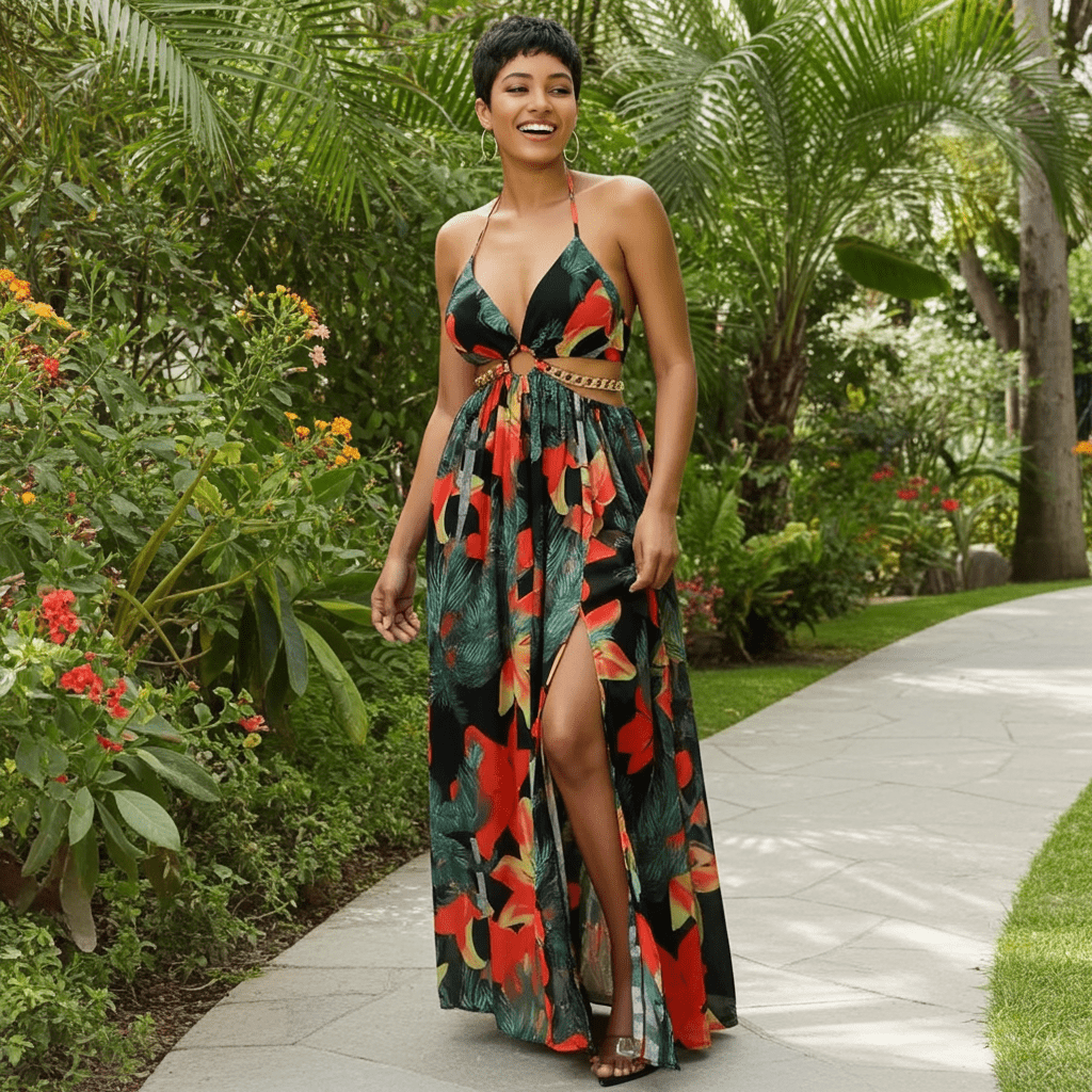 Floral Elegance Maxi Dress - Summer Wear Dress