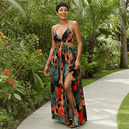 Floral Elegance Maxi Dress - Summer Wear Dress