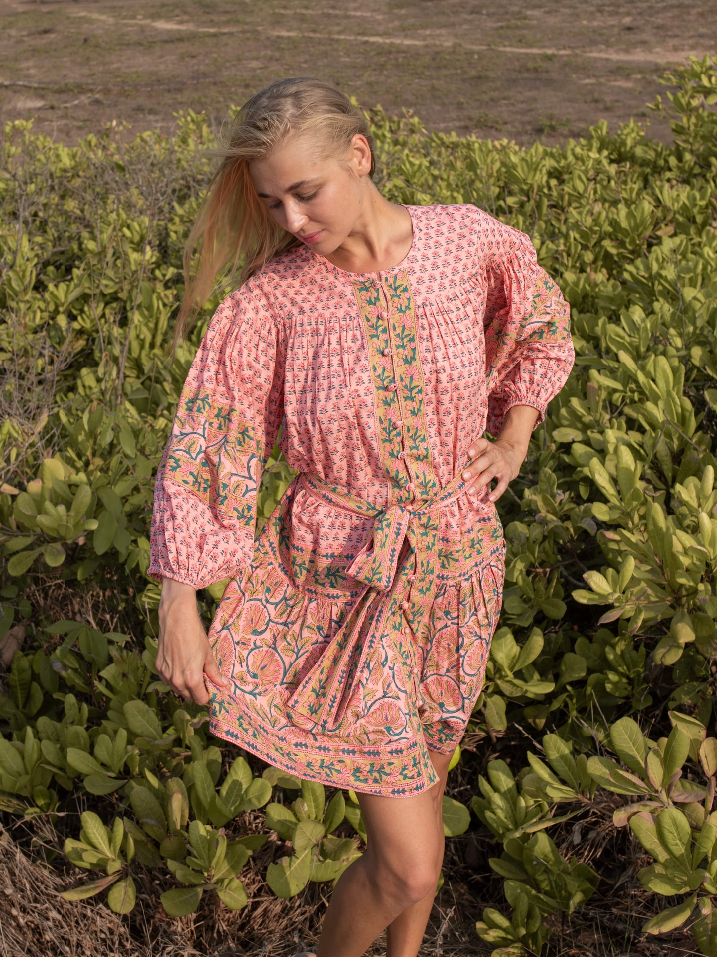 Boho Botanica Block & Bloom Dress - Summer Dress