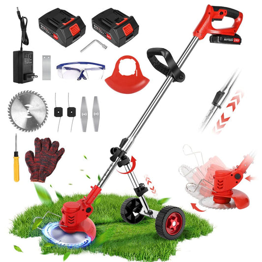 Battery Powered Weed Eater - #2025 New Weed Eater [2 Battery Pack Free]