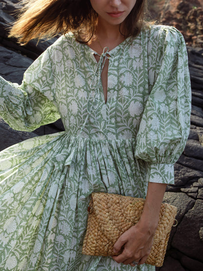 Boho Botanica Block & Bloom Dress - Summer Dress
