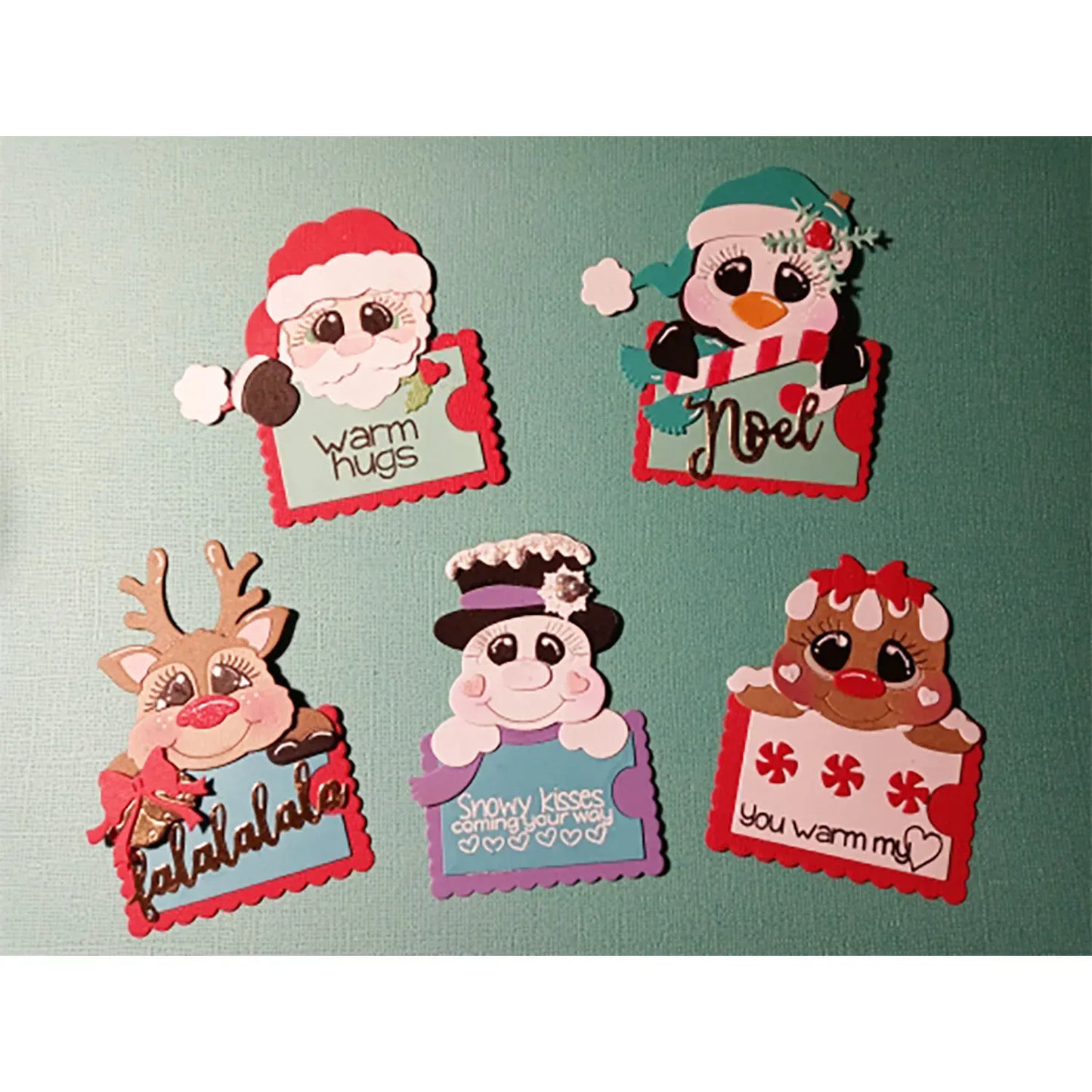Christmas Metal Cutting Dies – Santa, Snowman & Gingerbread Set