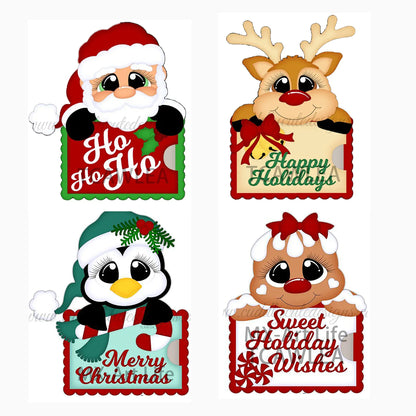 Christmas Metal Cutting Dies – Santa, Snowman & Gingerbread Set