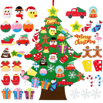 Kids DIY Felt Christmas Tree Decoration Set