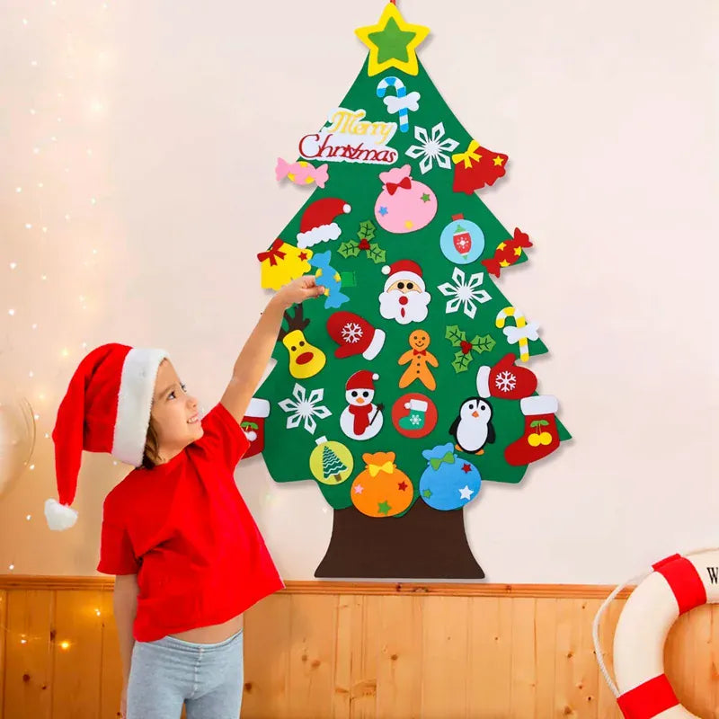Kids DIY Felt Christmas Tree Decoration Set
