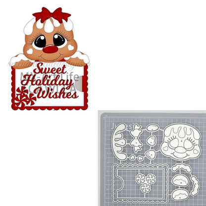 Christmas Metal Cutting Dies – Santa, Snowman & Gingerbread Set