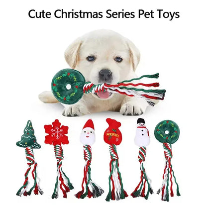 Christmas Pet Toys – Cute Cat & Dog Plush with Sound
