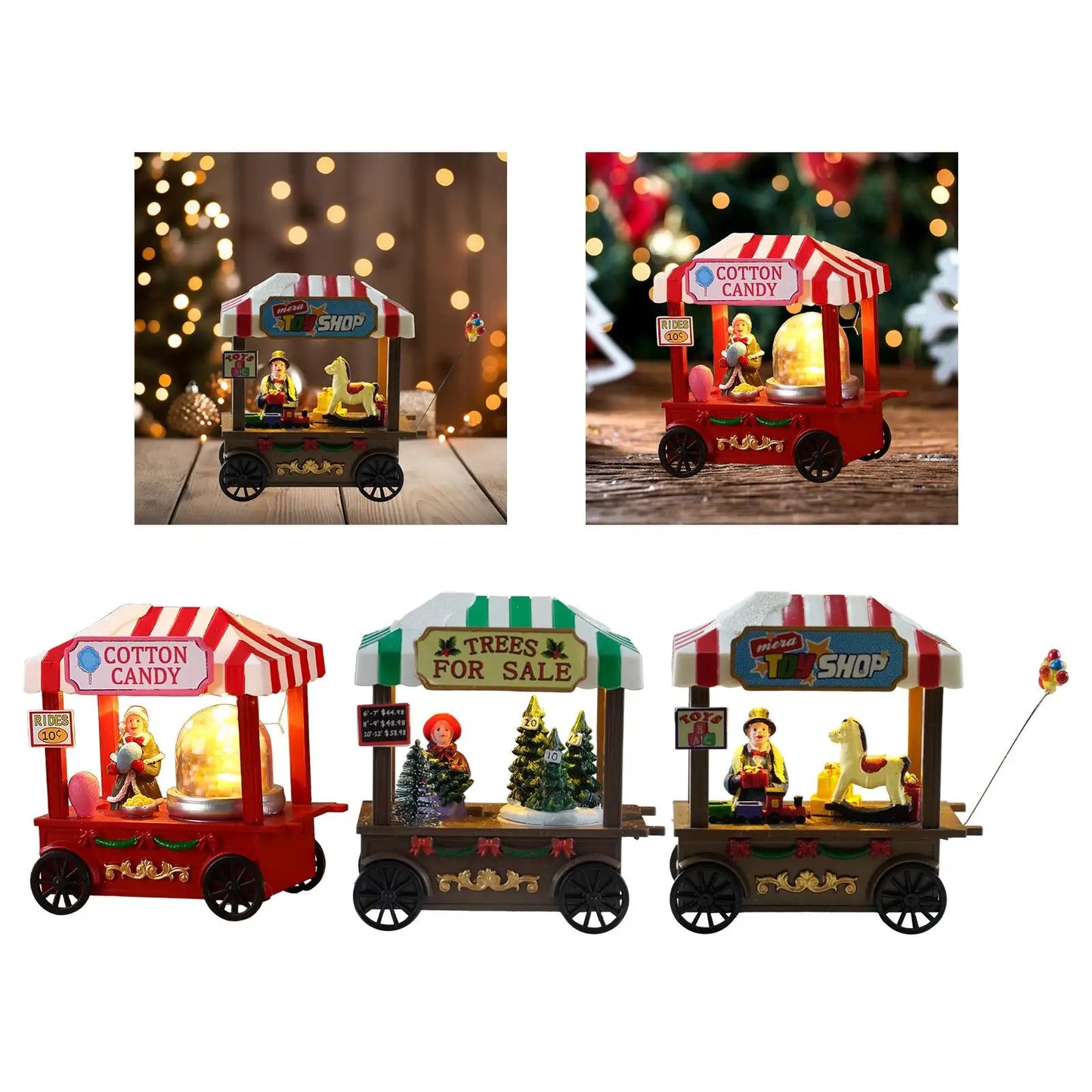 Christmas Snow House LED Decor