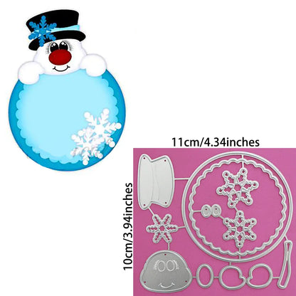 Christmas Metal Cutting Dies – Santa, Snowman & Gingerbread Set