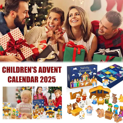 Christmas Nativity Advent Calendar with 24 Gift Boxes