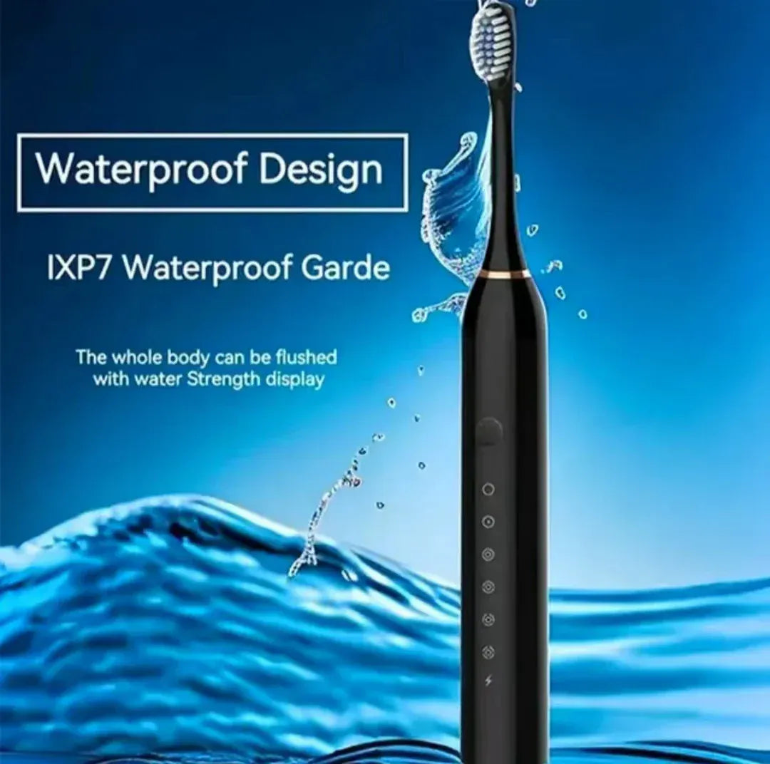 IPX7 Waterproof Sonic Toothbrush with DuPont Brush Head
