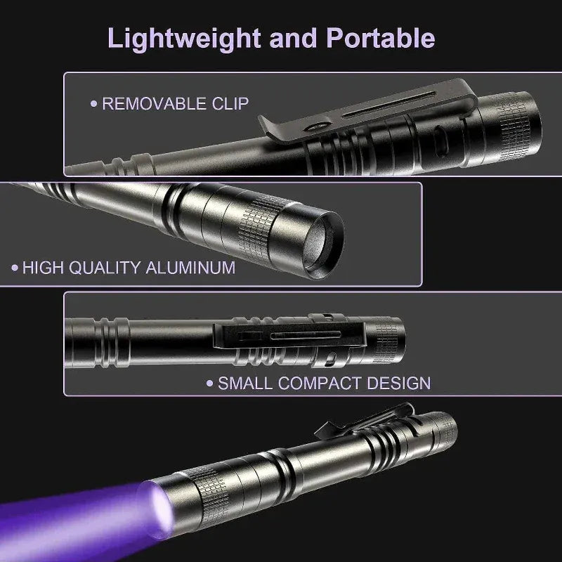 UV Light Torch for Surface Detection