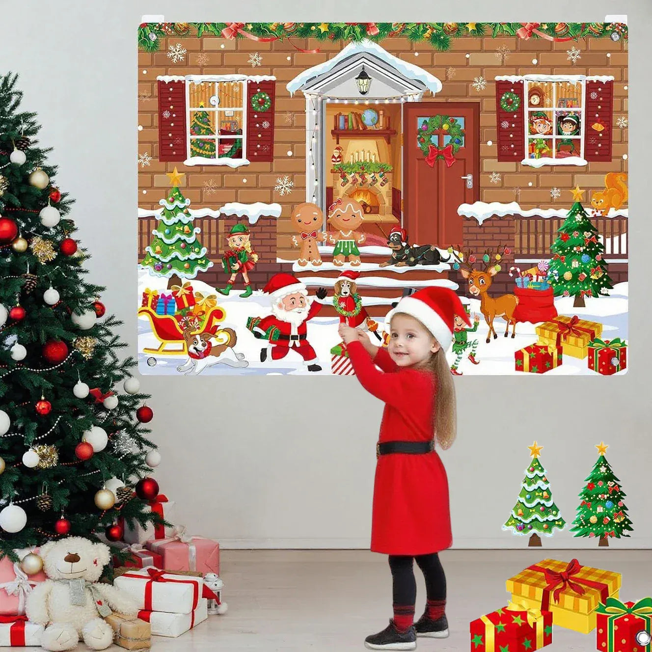 Christmas Felt Story Board Set – DIY Interactive Play Kit