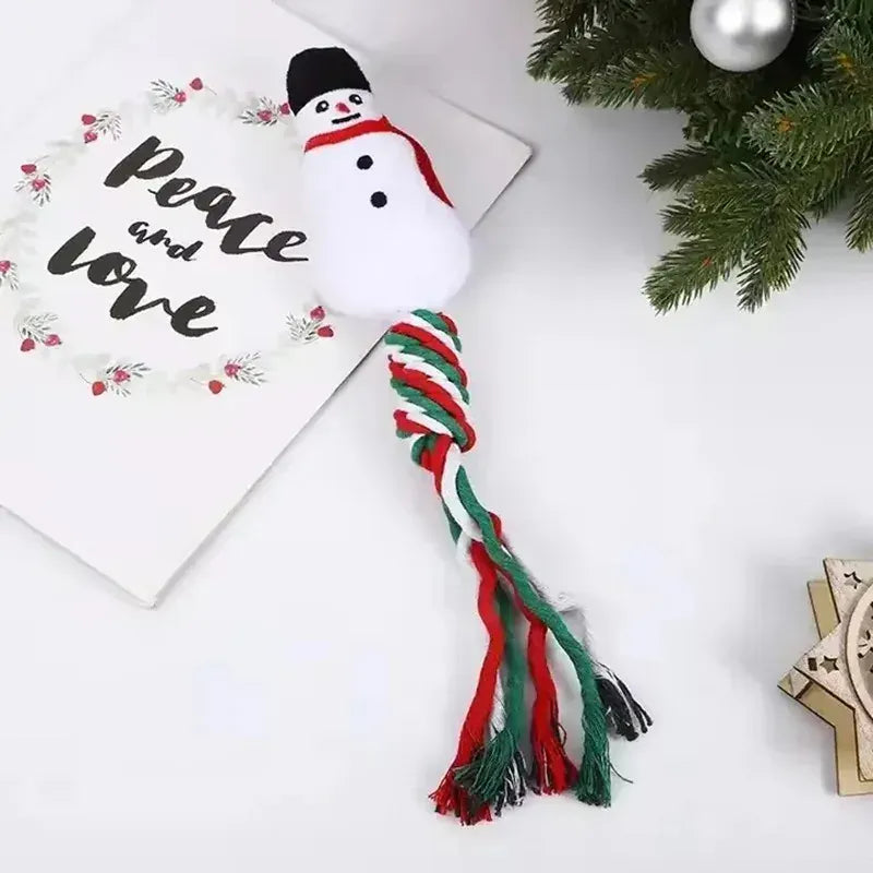 Christmas Pet Toys – Cute Cat & Dog Plush with Sound