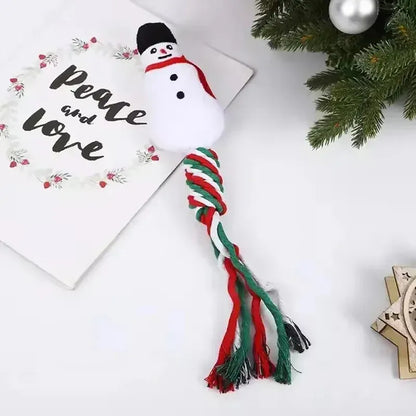 Christmas Pet Toys – Cute Cat & Dog Plush with Sound