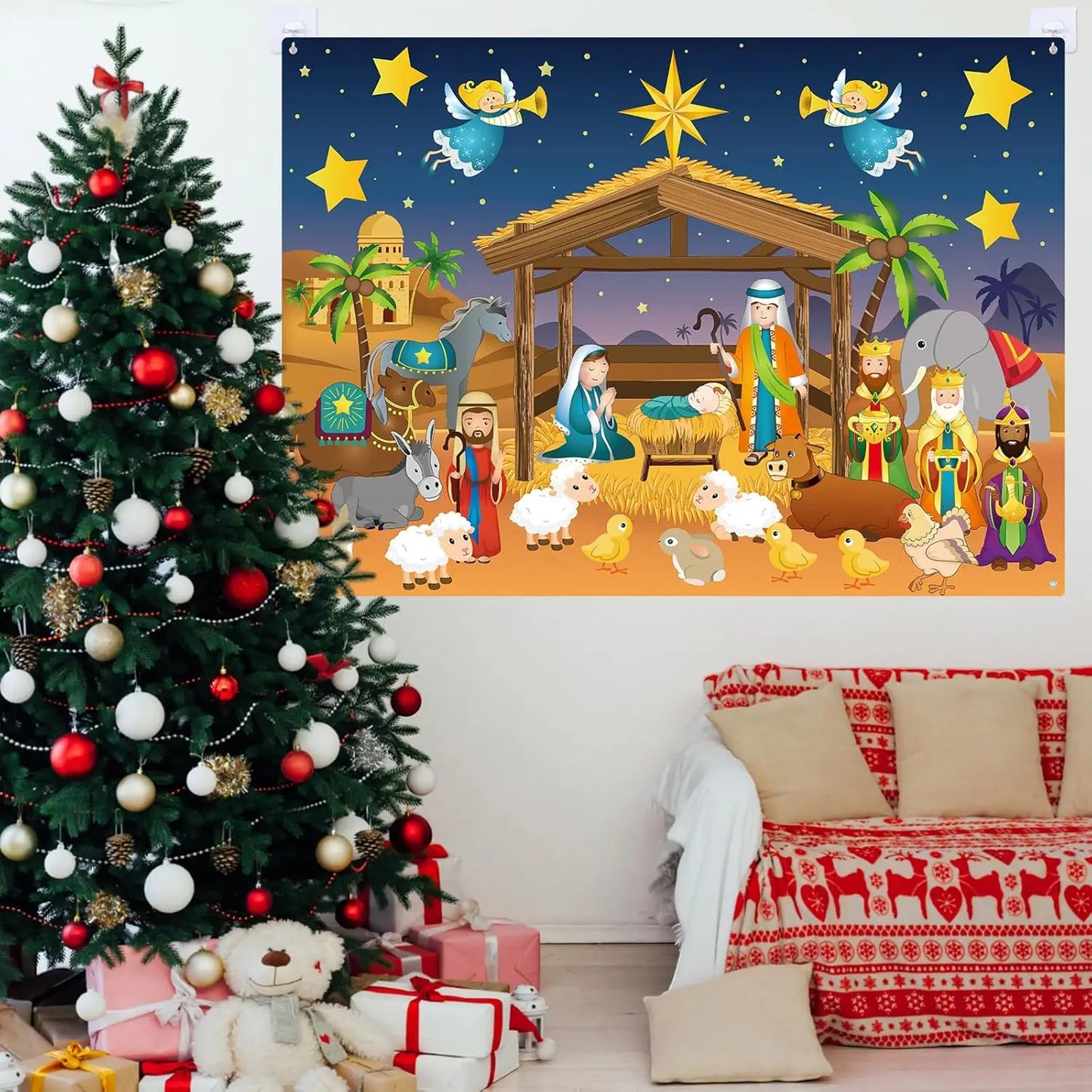 Christmas Felt Story Board Set – DIY Interactive Play Kit