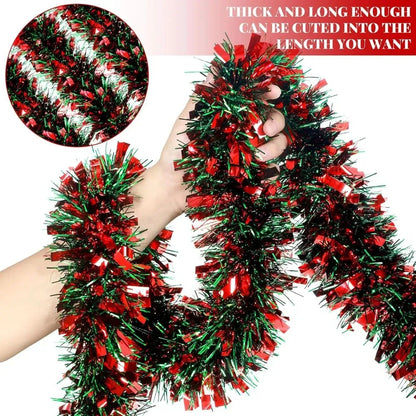 Christmas Tree Decoration Ribbon – 2M Red Green Strip