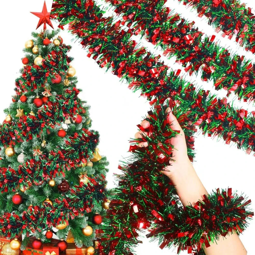 Christmas Tree Decoration Ribbon – 2M Red Green Strip