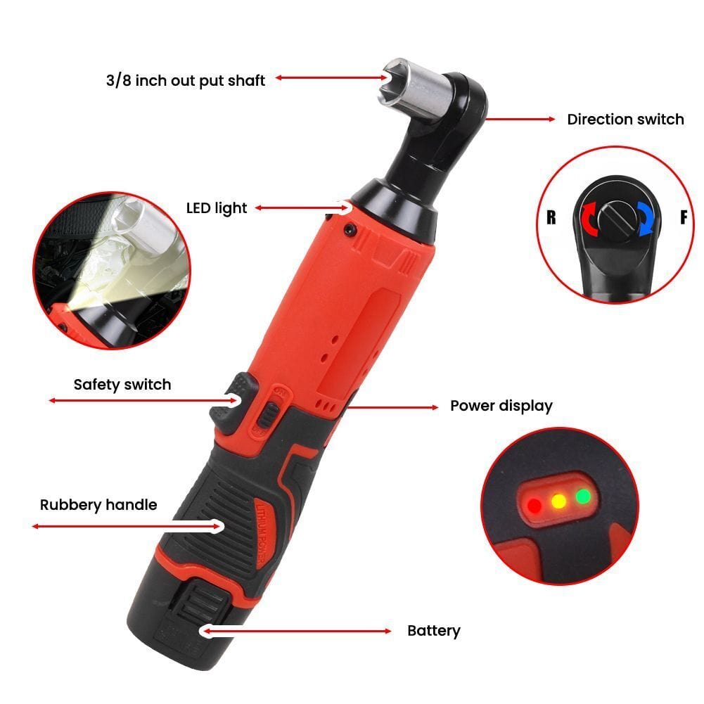 Cordless Ratchet - [2 Battery Pack Free]