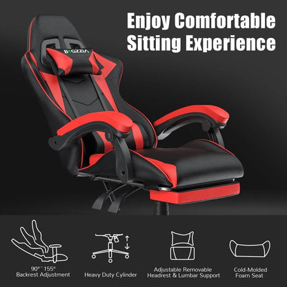 Gaming Chair With Footrest