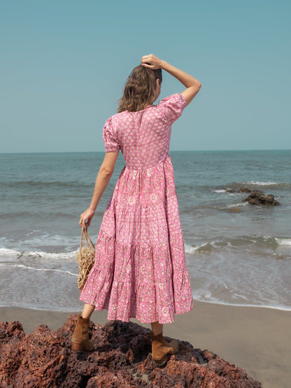 Boho Botanica Block & Bloom Dress - Summer Dress