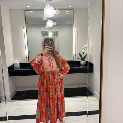 Handmade Tiger Stripes Dress Summer-Ready