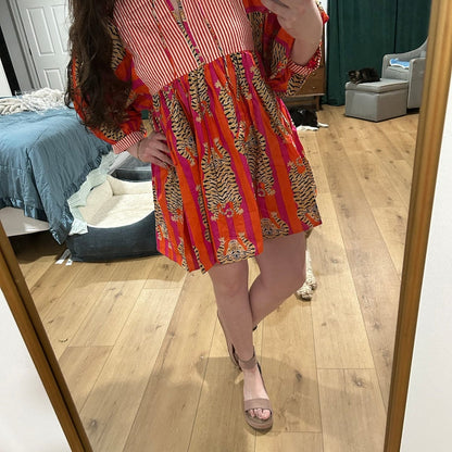 Handmade Tiger Stripes Dress Summer-Ready