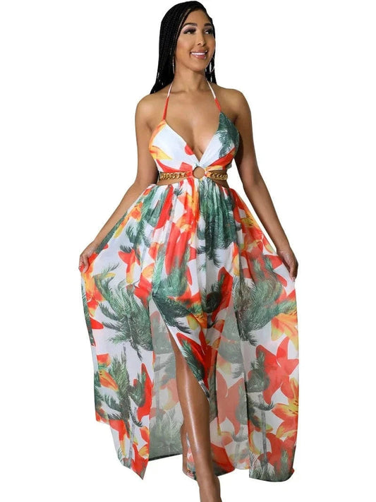Floral Elegance Maxi Dress - Summer Wear Dress