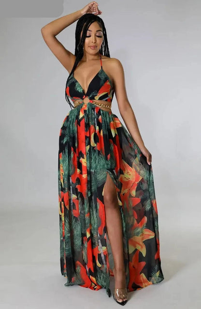 Floral Elegance Maxi Dress - Summer Wear Dress