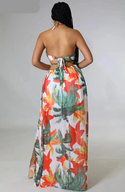 Floral Elegance Maxi Dress - Summer Wear Dress