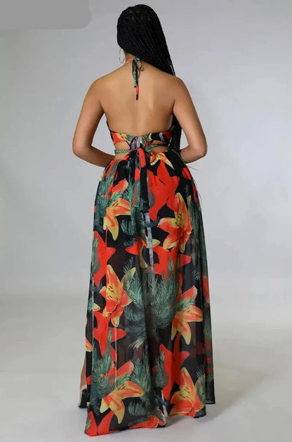 Floral Elegance Maxi Dress - Summer Wear Dress