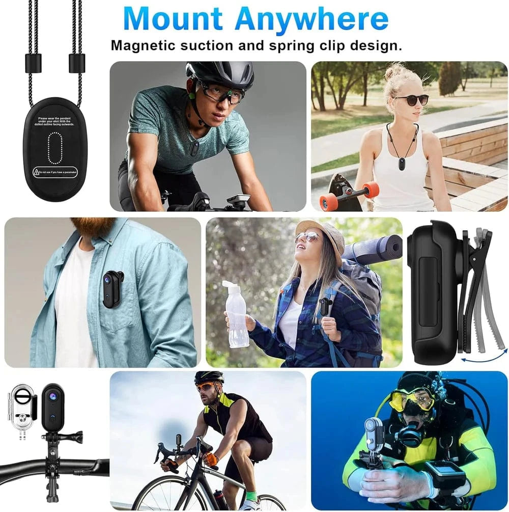 Mini Body Camera - #2025 Upgraded 4K Body Camera (Free 128 GB SD Card)