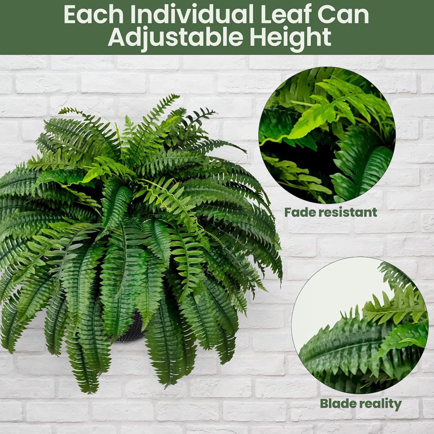 UV Resistant Artificial Boston Fern