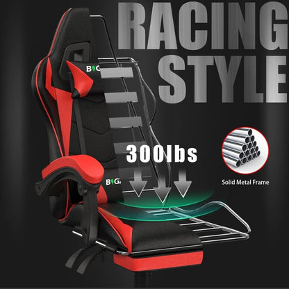 Gaming Chair With Footrest