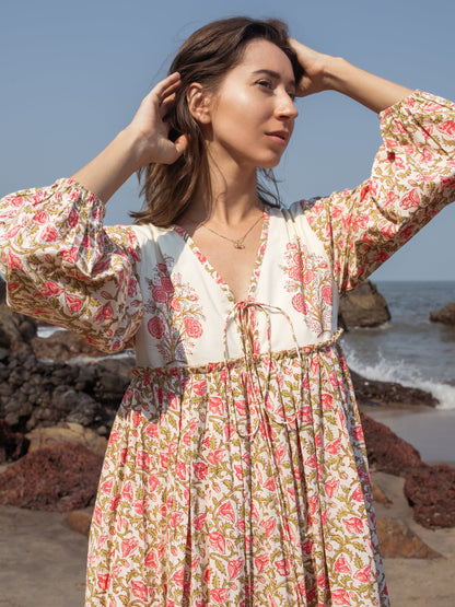 Boho Botanica Block & Bloom Dress - Summer Dress