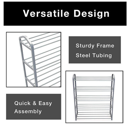 5 Tier Steel Shoe Rack - My Luxury Emporium