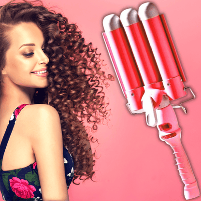 Hair Waver - 3 Barrel Curling Iron - Hair Stylist's First Choice