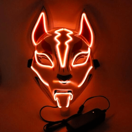 Fox Drift LED Mask - #2021 Upgraded LED Fox Mask (ONE SIZE FITS ALL)