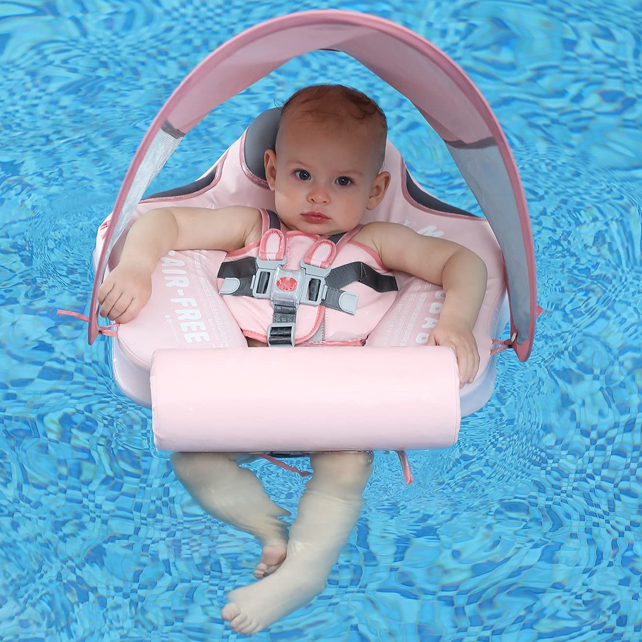Infant Pool Floater - Baby Pool Floater With UV Protection Sunshade