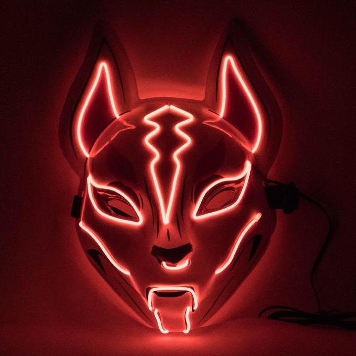 Fox Drift LED Mask - #2021 Upgraded LED Fox Mask (ONE SIZE FITS ALL)