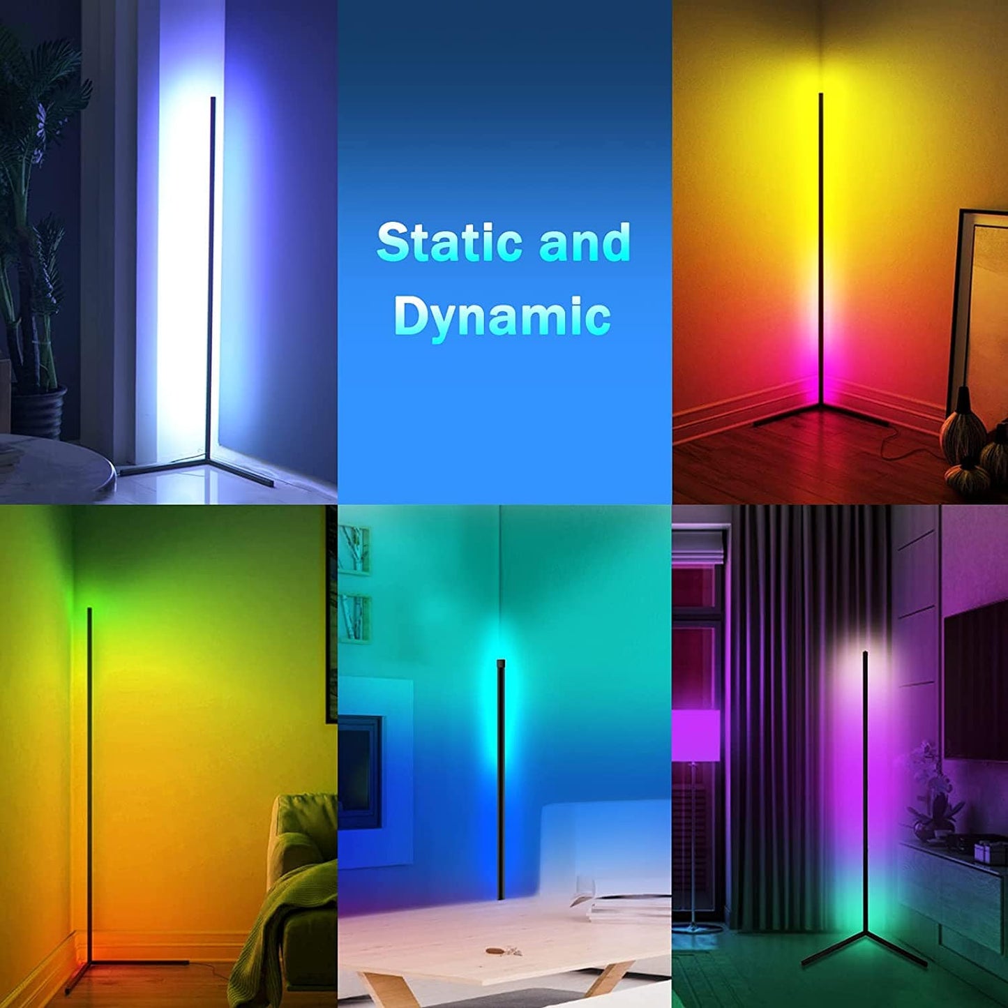 Led Floor Lamp - #2024 Upgraded Corner Floor Lamp