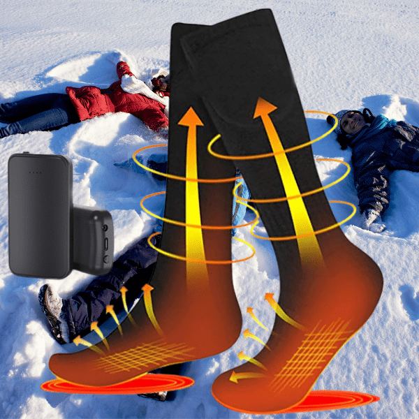 Rechargeable Heated Socks 10+ Hours Long Lasting Heat