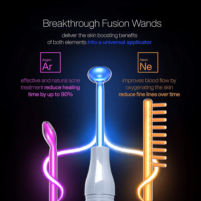 2 In 1 High Frequency Wand Therapy Machine  ( Neon + Argon )