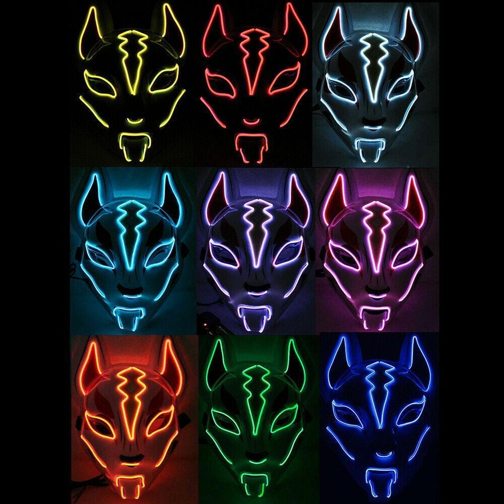 Fox Drift LED Mask - #2024 Upgraded LED Fox Mask (ONE SIZE FITS ALL)