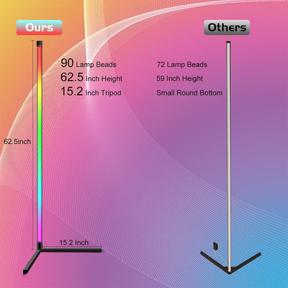 Led Floor Lamp - #2024 Upgraded Corner Floor Lamp
