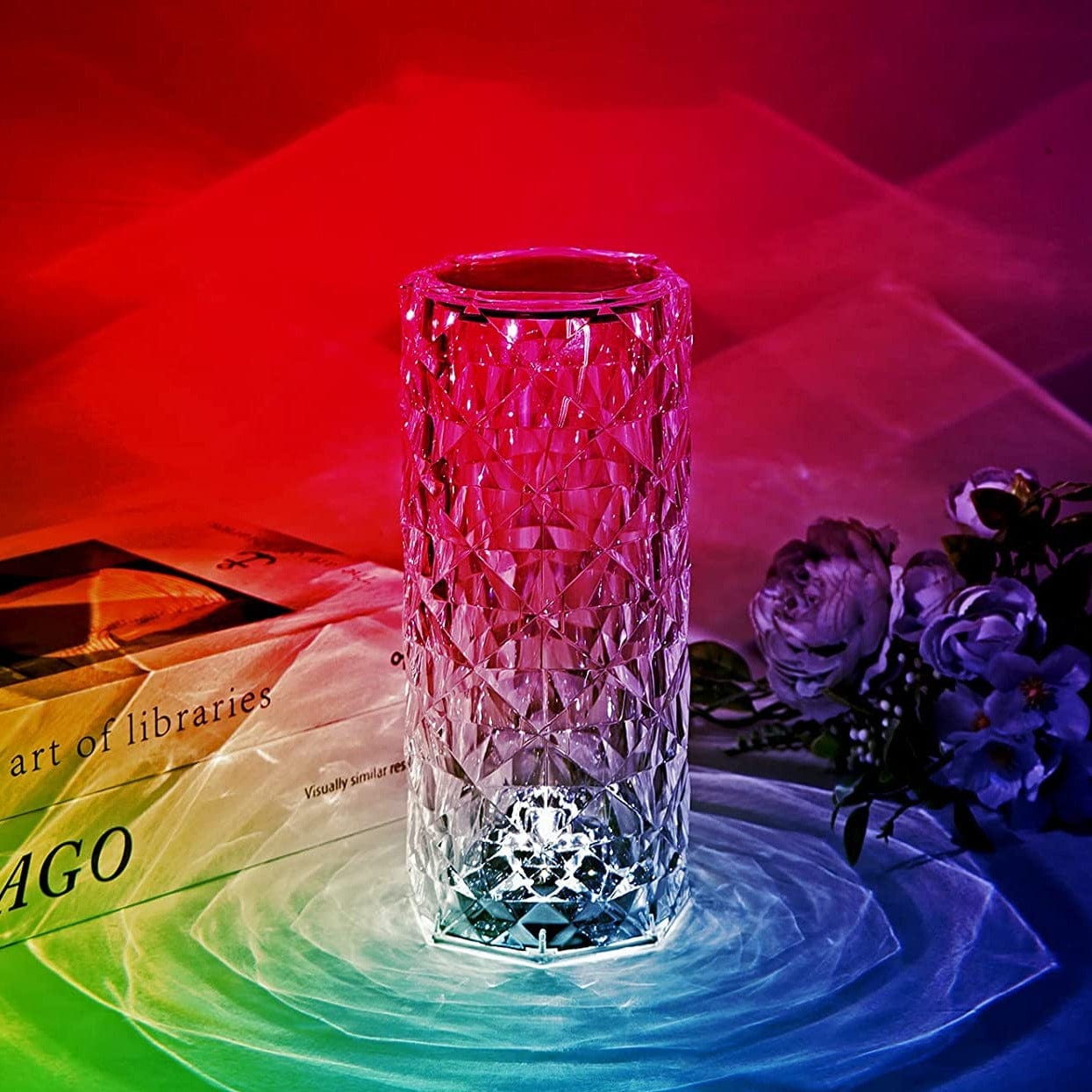 Crystal Lamp - #2024 Upgraded 3D Diamond Crystal Lamp [Touch Control]