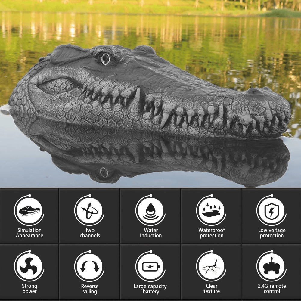 Remote Control Alligator Head - #2025 RC Alligator