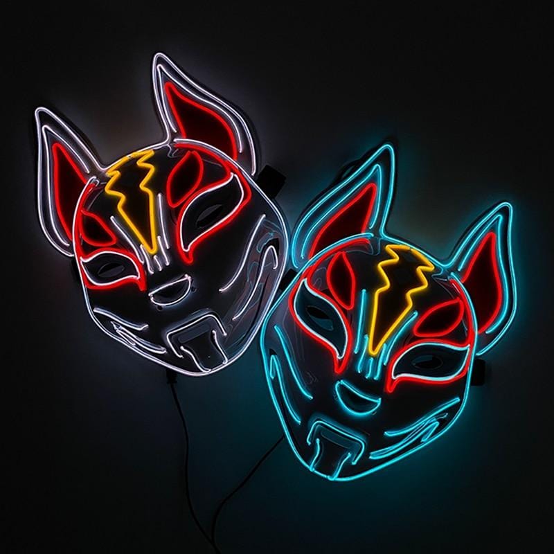 Fox Drift LED Mask - #2024 Upgraded LED Fox Mask (ONE SIZE FITS ALL)
