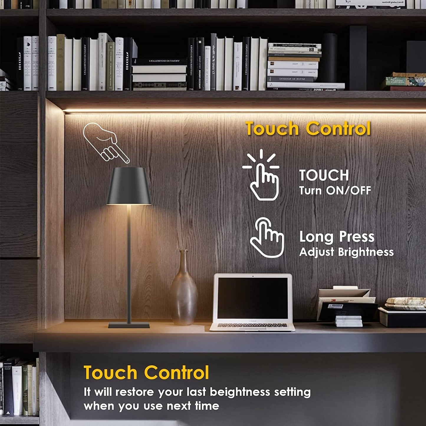 LED Cordless Table Lamp - #2024 Wireless Lamp [5+ Years Working Life]